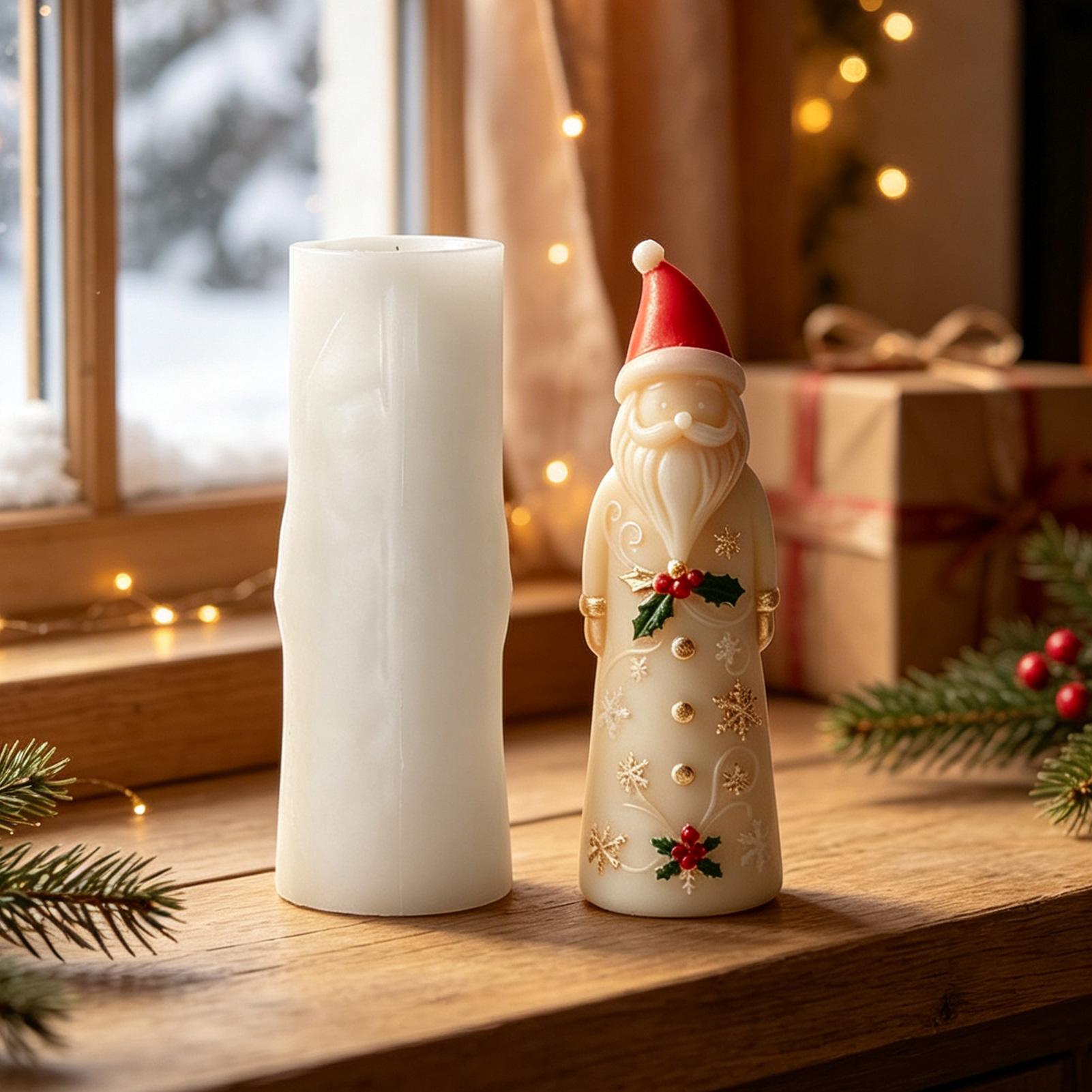 Art And Craft Studio - Silicone Molds For Candles 3D Christmas