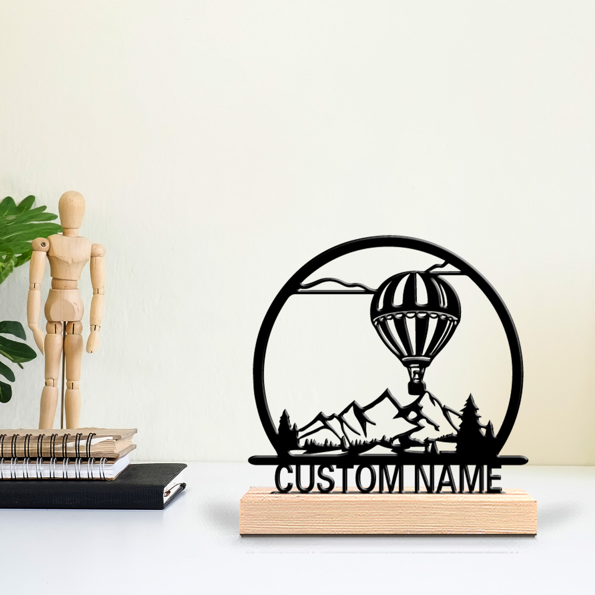 Art Craft Names - 1pc Hot air balloon Customized Name