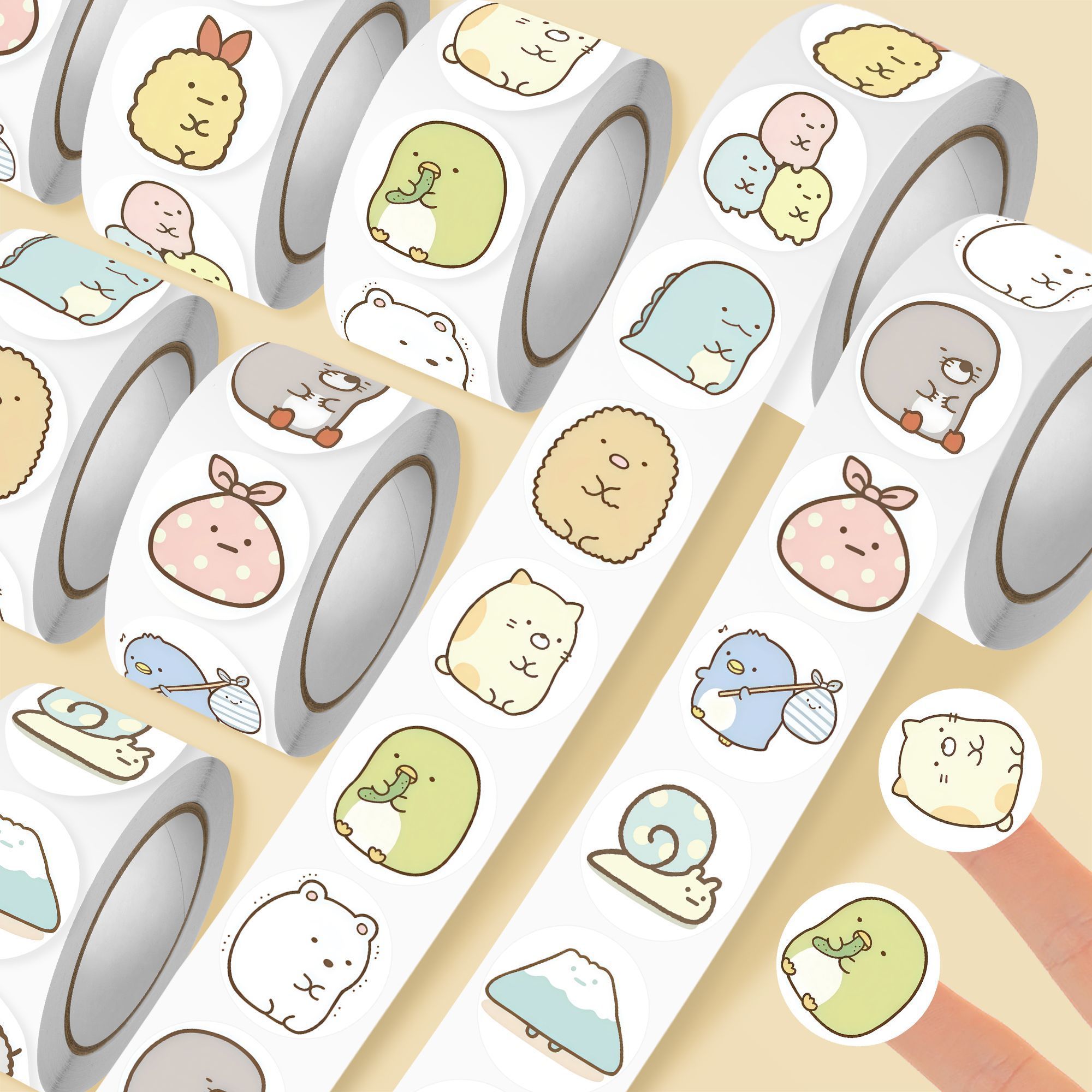 Washi Tape Rolls - Sumikko Gurashi Sticker Roll 1500pcs Kawaii