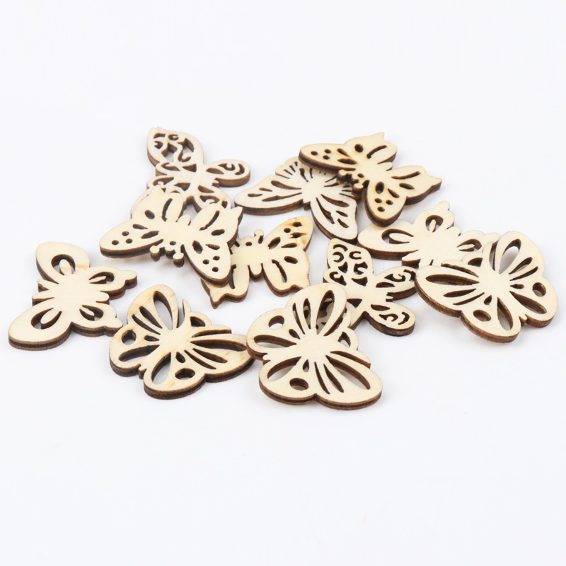 Art Craft Website - Natual Họa Tiết Bướm Gỗ Thêu