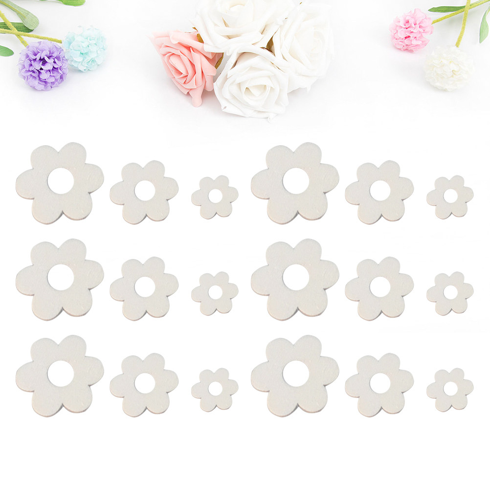Art Craft Kids - 100Pcs Wooden Flower Craft Kit for