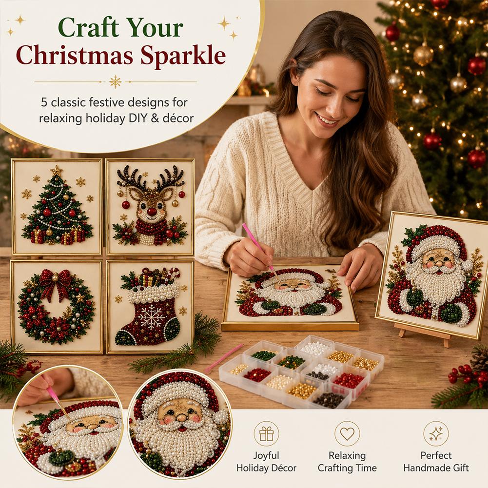 Christmas Santa Claus Pearl Ar - đánh giá và giá Art Craft Adult