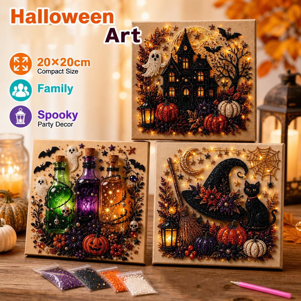 Halloween Ghost & Pumpkin 3D P - đánh giá và giá Art Craft Adult