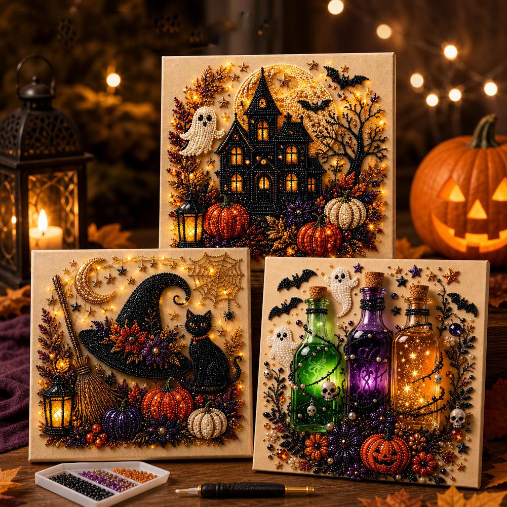 Halloween Ghost & Pumpkin 3D P - đánh giá và giá Art Craft Adult