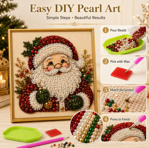 Christmas Pearl Diamond Painti - đánh giá và giá Art Craft Adult