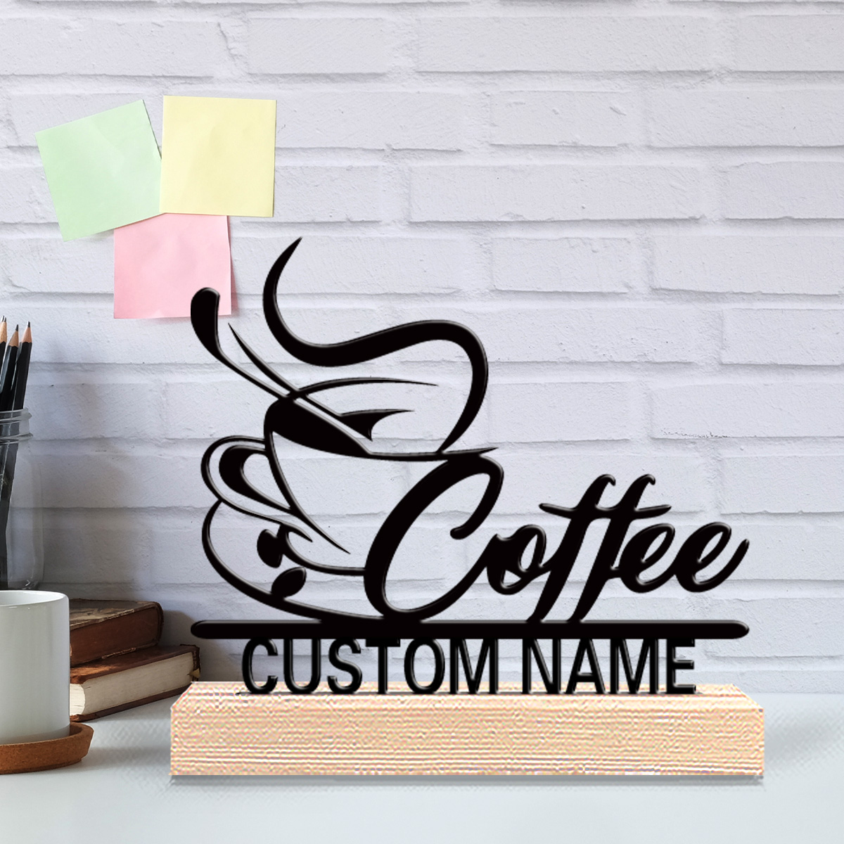 1pc Modern coffee Custom Name  - đánh giá và giá Art Craft Names