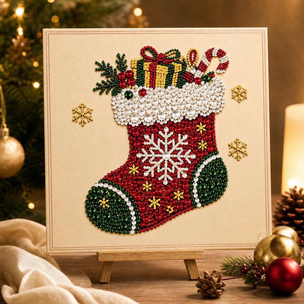 Christmas Santa DIY Pearl Bead - đánh giá và giá Art Craft Adult