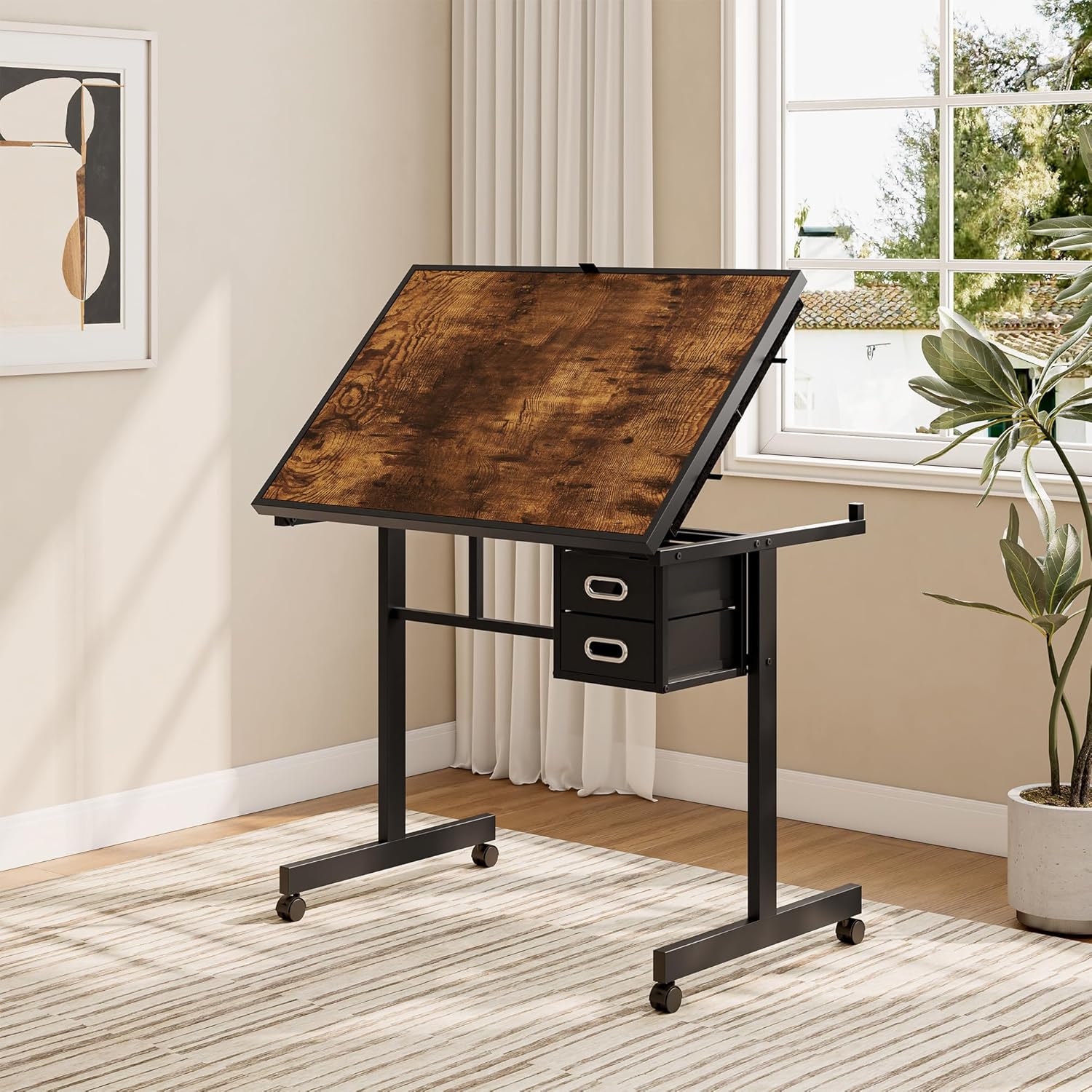 Adjustable Drafting Table with - đánh giá và giá Art And Craft Studio