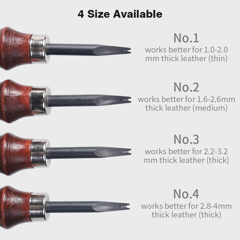 WUTA Sharp Leather Edge Bevele - đánh giá và giá Leather Tooling Kit