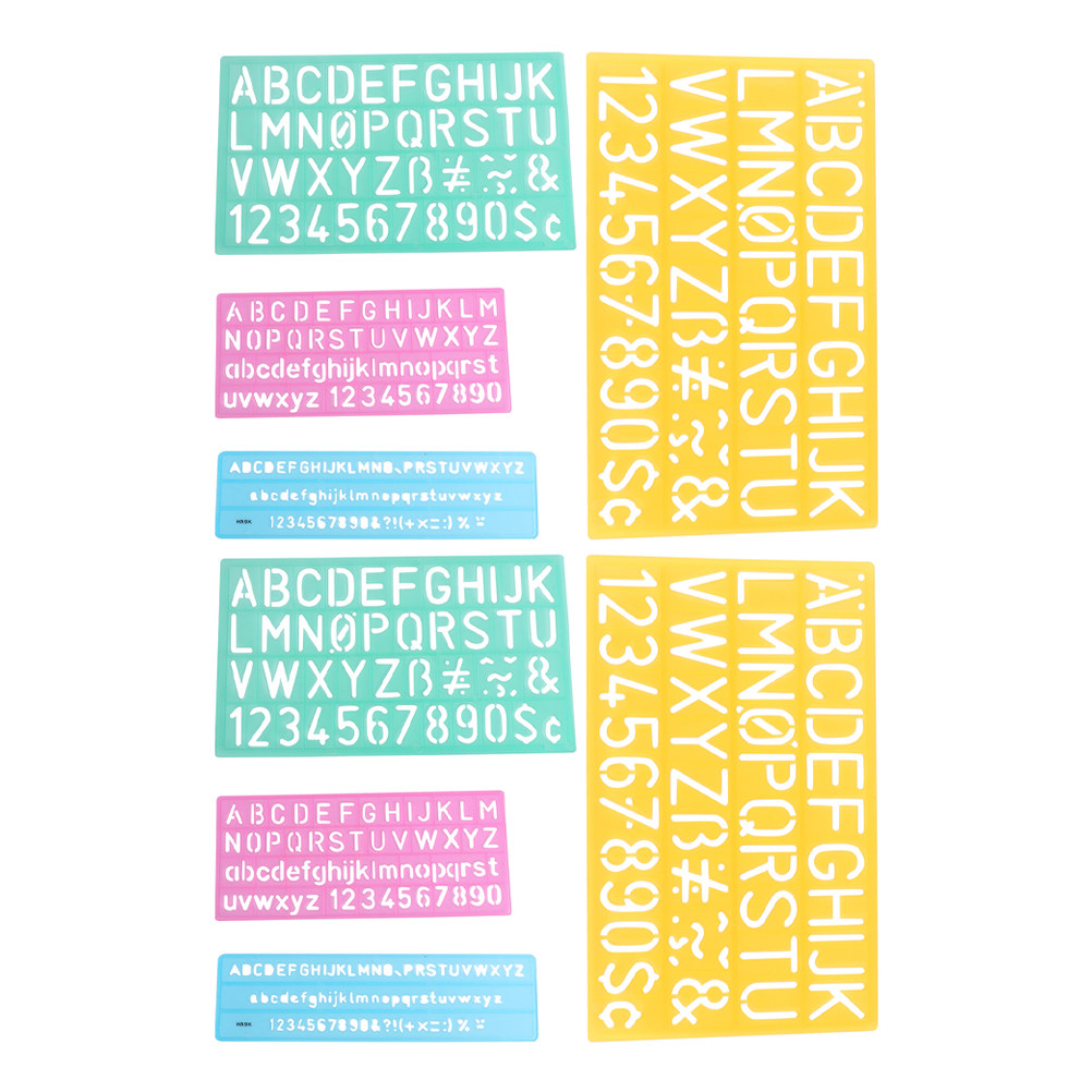 2Pcs Letter and Number Stencil - đánh giá và giá Art Craft Letter A
