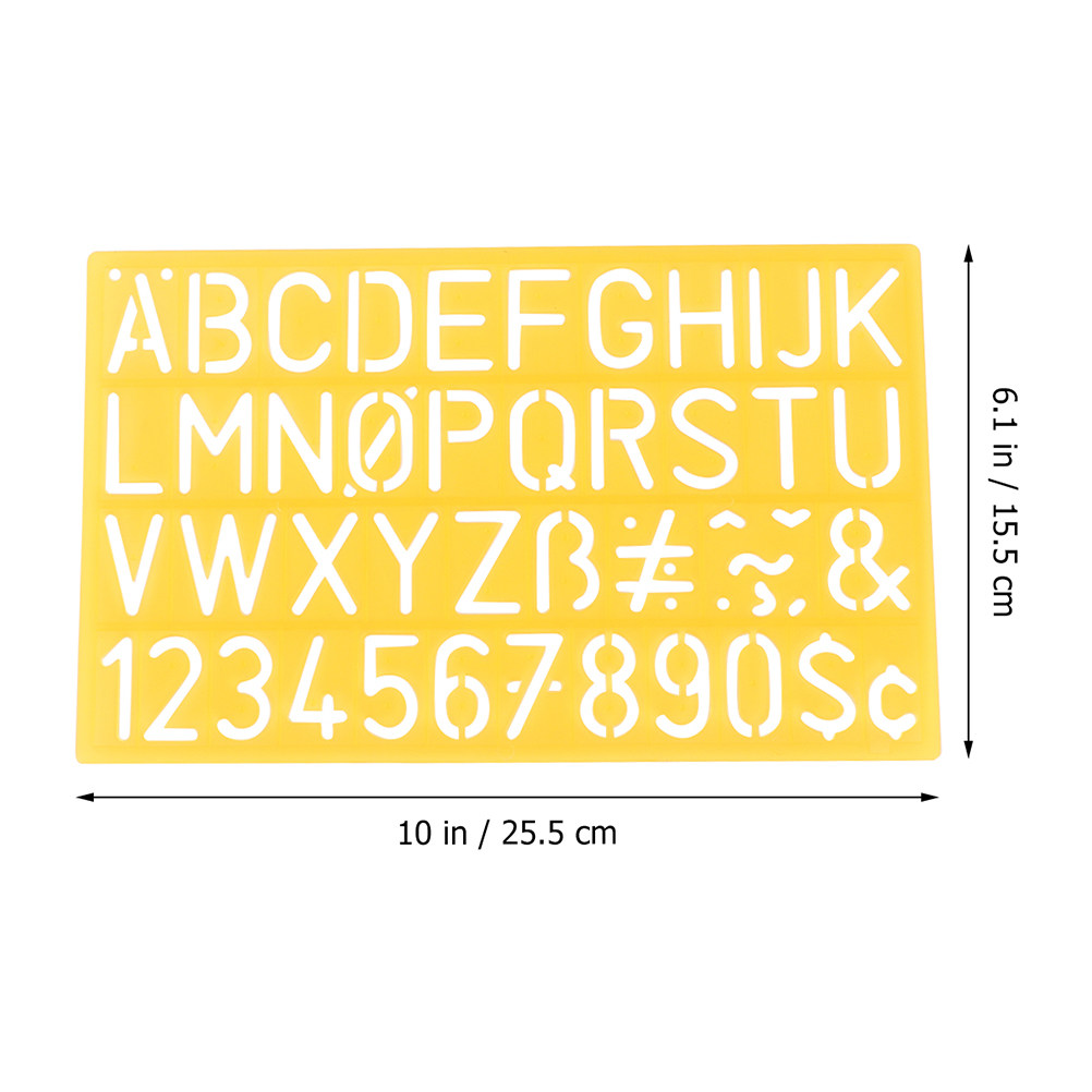 2Pcs Letter and Number Stencil - đánh giá và giá Art Craft Letter A