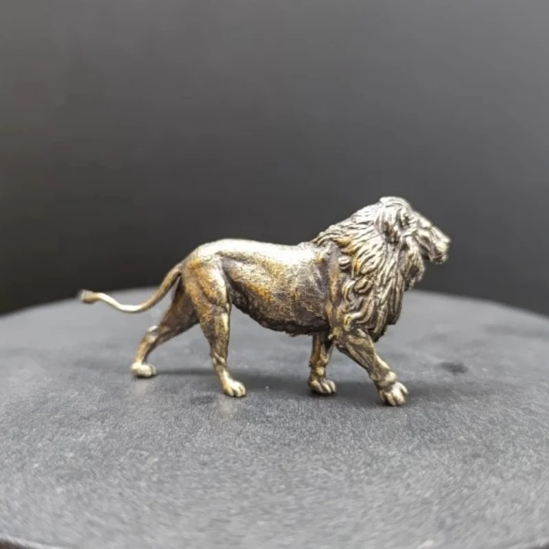 Mini Solid Brass Lion Sculptur - đánh giá và giá Art Craft Lion