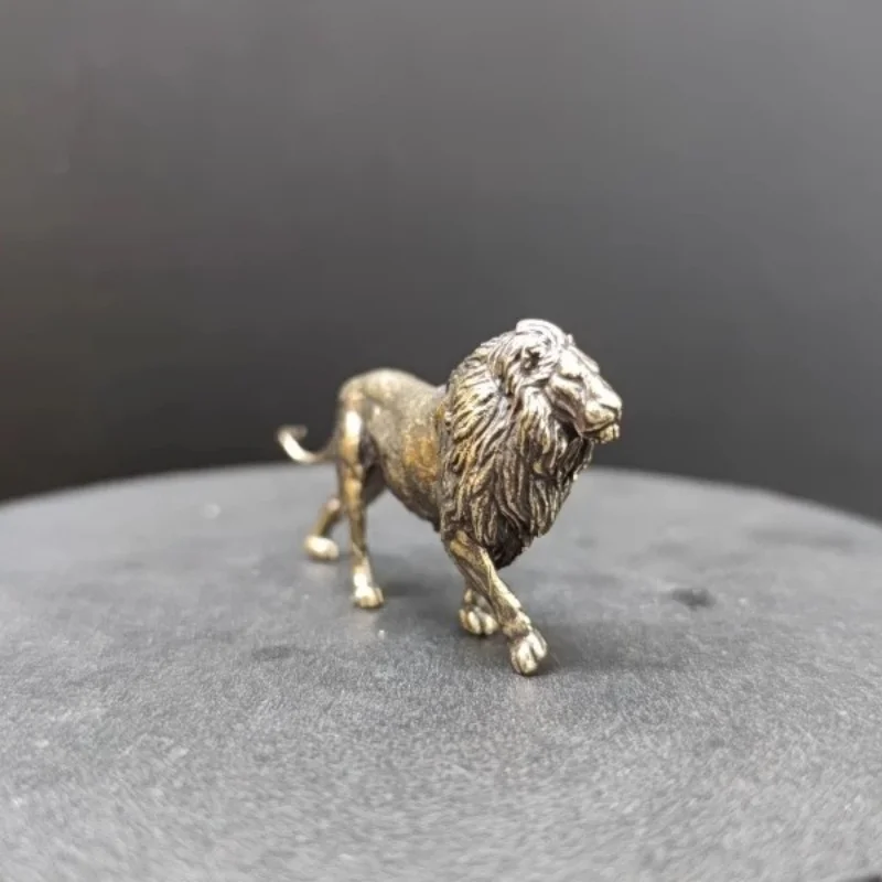 Mini Solid Brass Lion Sculptur - đánh giá và giá Art Craft Lion