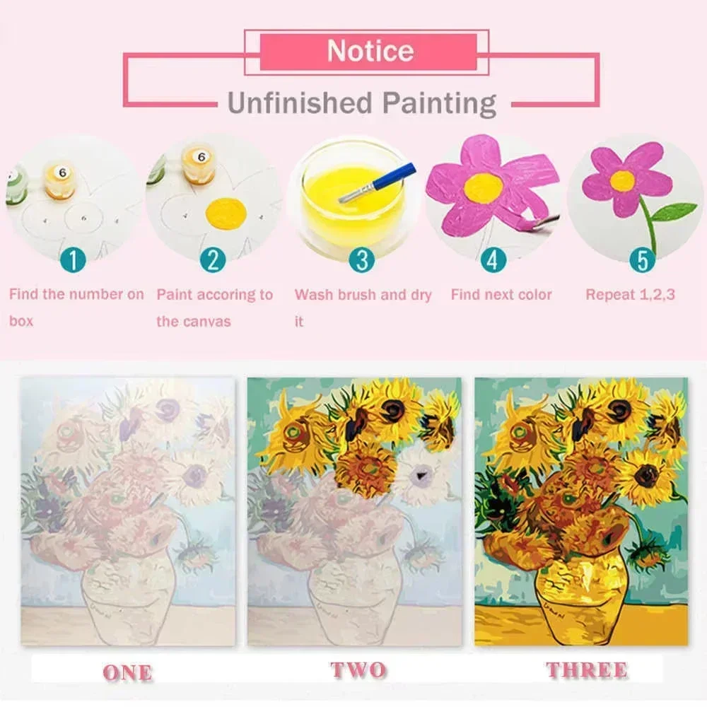 Oil Painting By Numbers Paint  - đánh giá và giá Art Craft Letter A