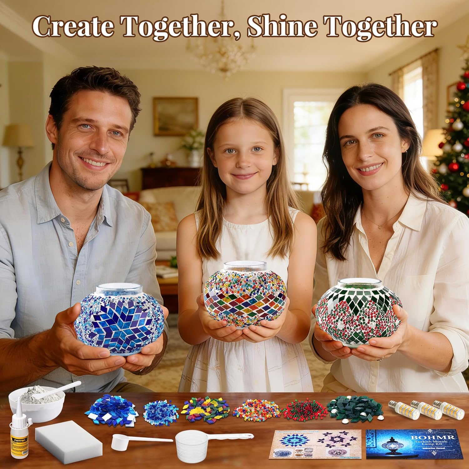 DIY 3 Globe Turkish Mosaic Lam - đánh giá và giá Art Craft Adult