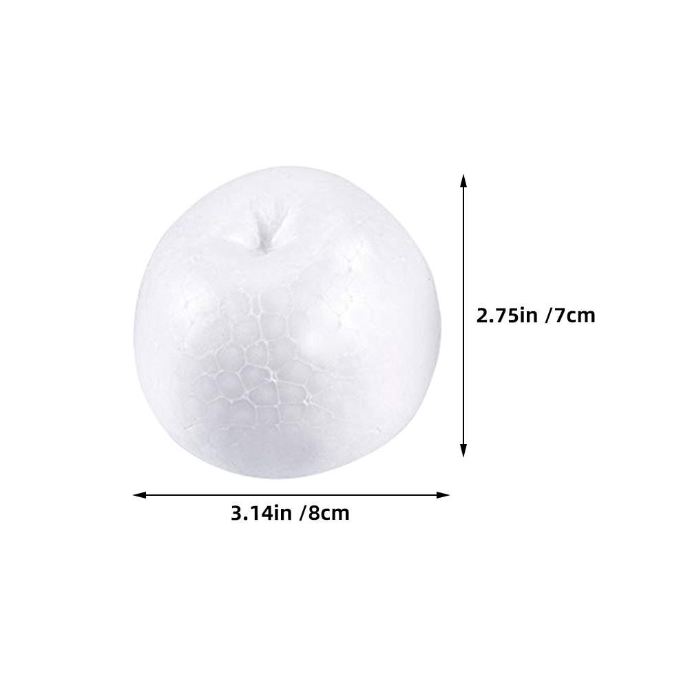 6pcs White Foam Apple Models f - đánh giá và giá Art Craft Kids