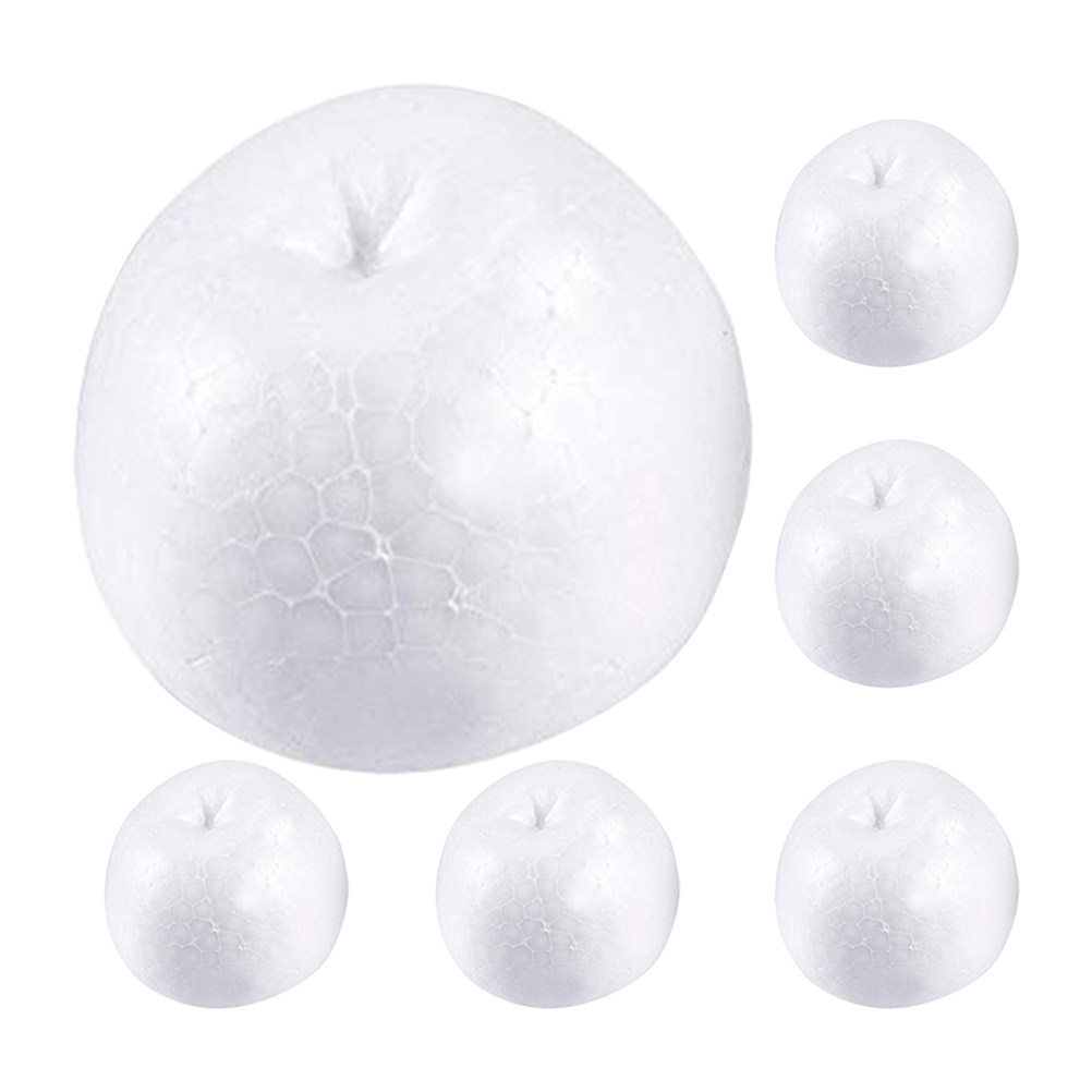 6pcs White Foam Apple Models f - đánh giá và giá Art Craft Kids