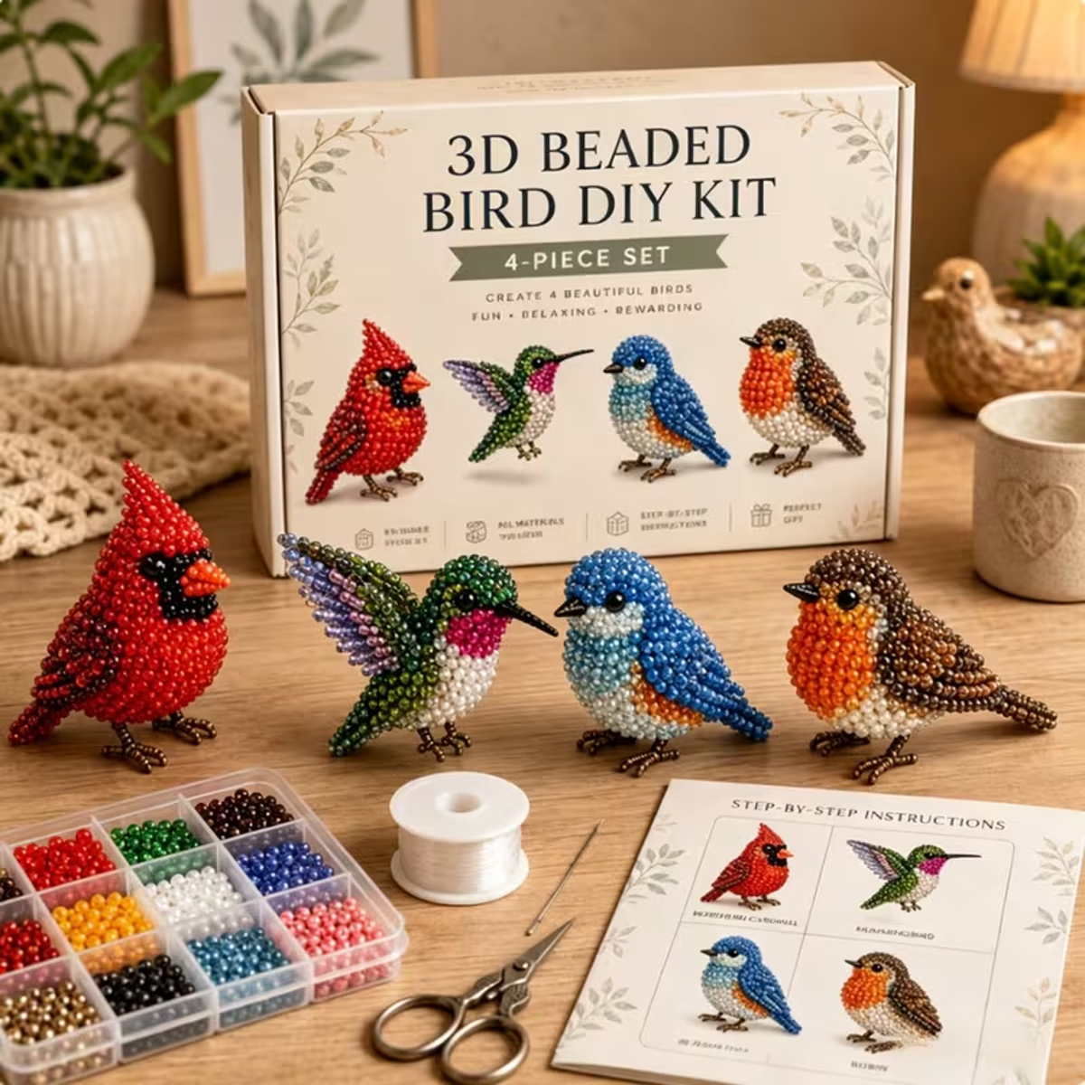 Mini 3D Beaded Animal DIY Kit, - đánh giá và giá Art Craft Website
