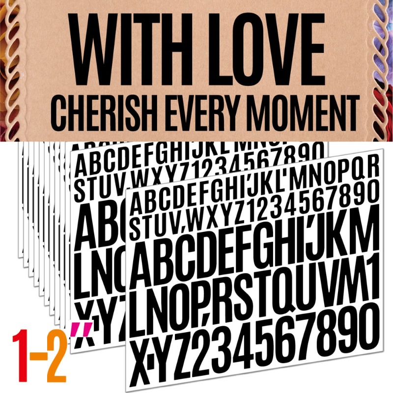 1+2 Inch Mixed Alphabet Number - đánh giá và giá Art Craft Letter A