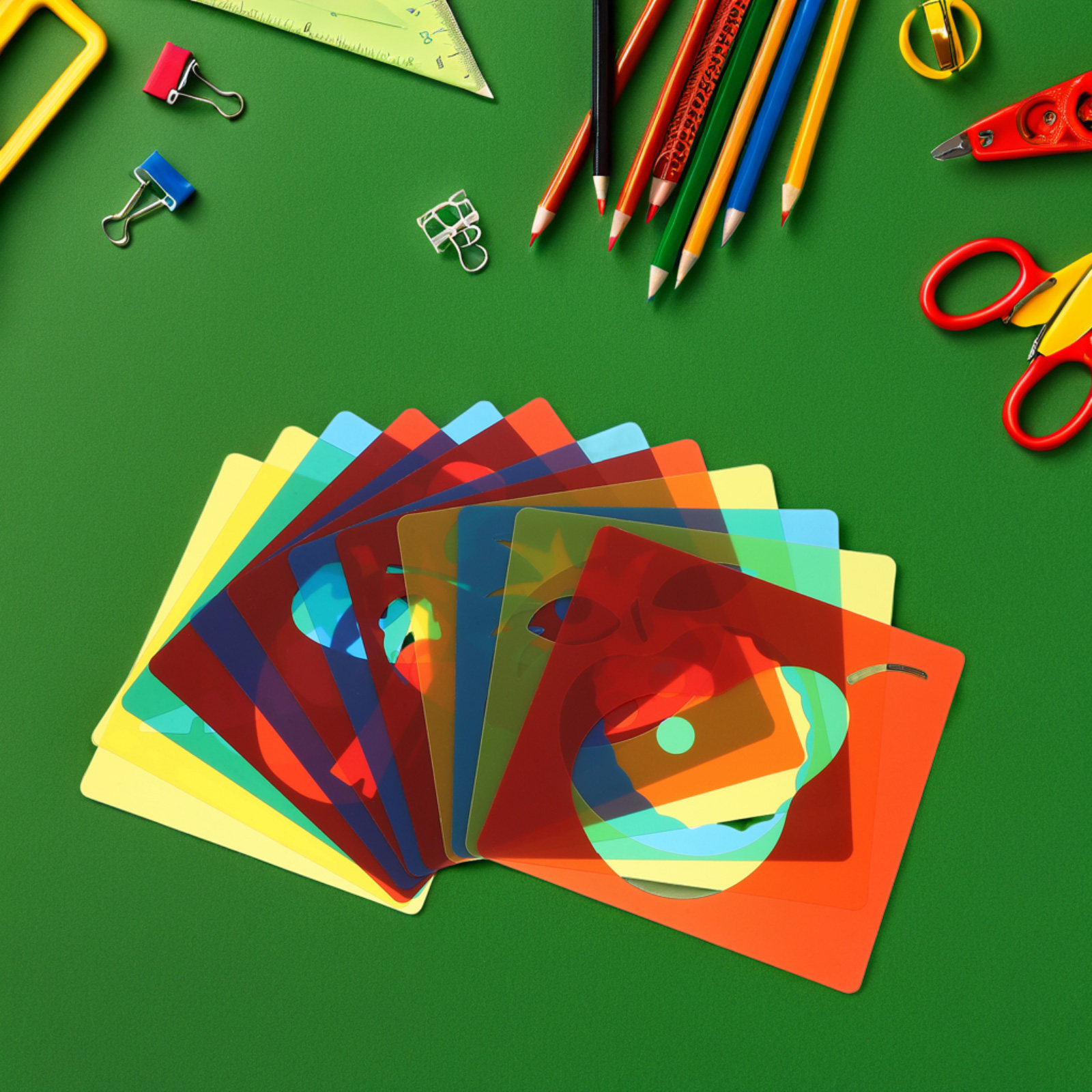 12Pcs Plastic Drawing Template - đánh giá và giá Art Craft Vegetables
