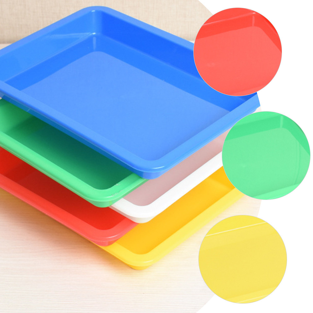 5Pcs Plastic Art Trays Colorfu - đánh giá và giá Art And Craft Studio