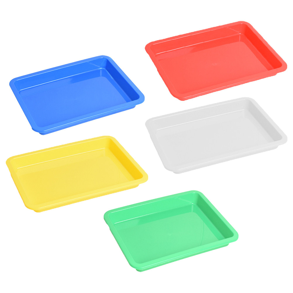 5Pcs Plastic Art Trays Colorfu - đánh giá và giá Art And Craft Studio