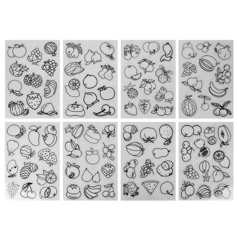 8pcs Fruit Vegetable Pattern H - đánh giá và giá Art Craft Vegetables
