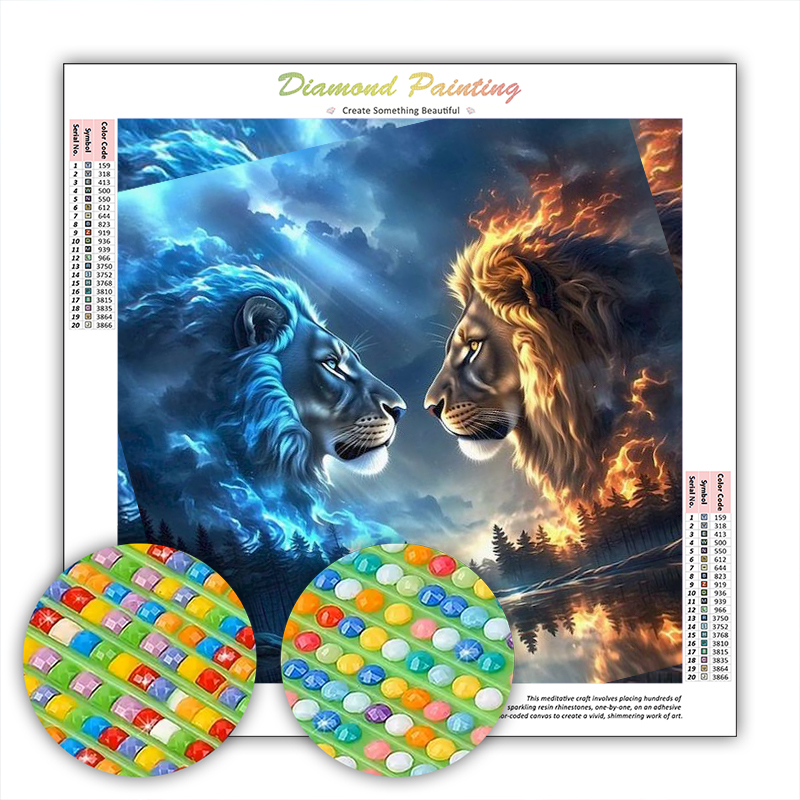 GATYZTORY Diamond Painting Acc - đánh giá và giá Art Craft Lion