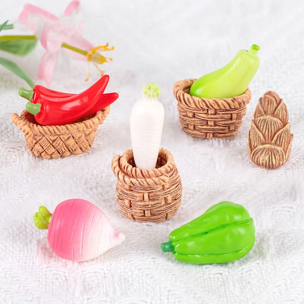 Cute Vegetable Figurines Minia - đánh giá và giá Art Craft Vegetables