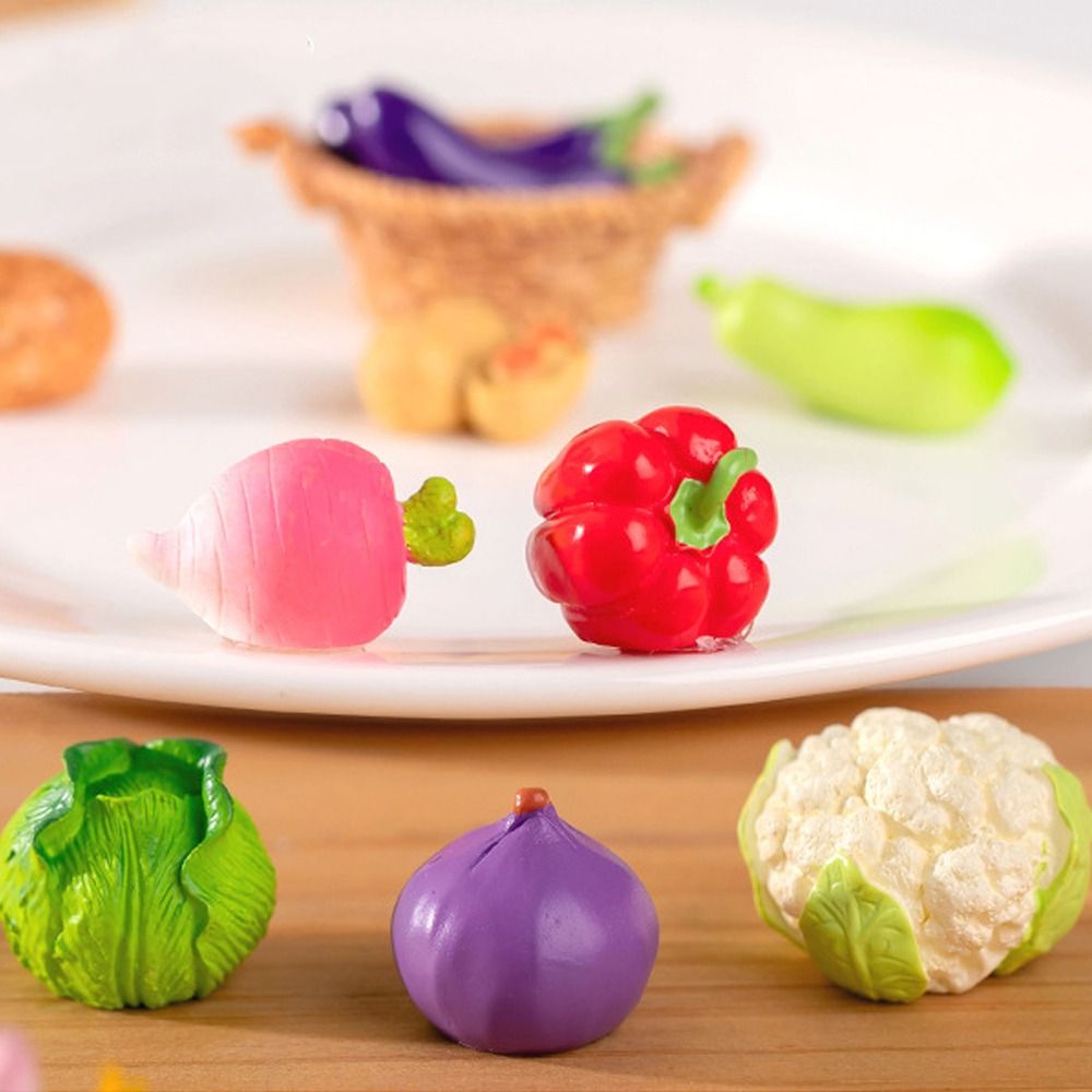 Cute Vegetable Figurines Minia - đánh giá và giá Art Craft Vegetables