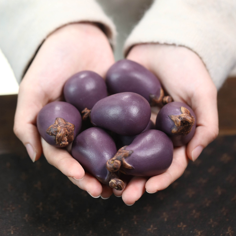Purple Sand Eggplant Tea Pet H - đánh giá và giá Art Craft Vegetables