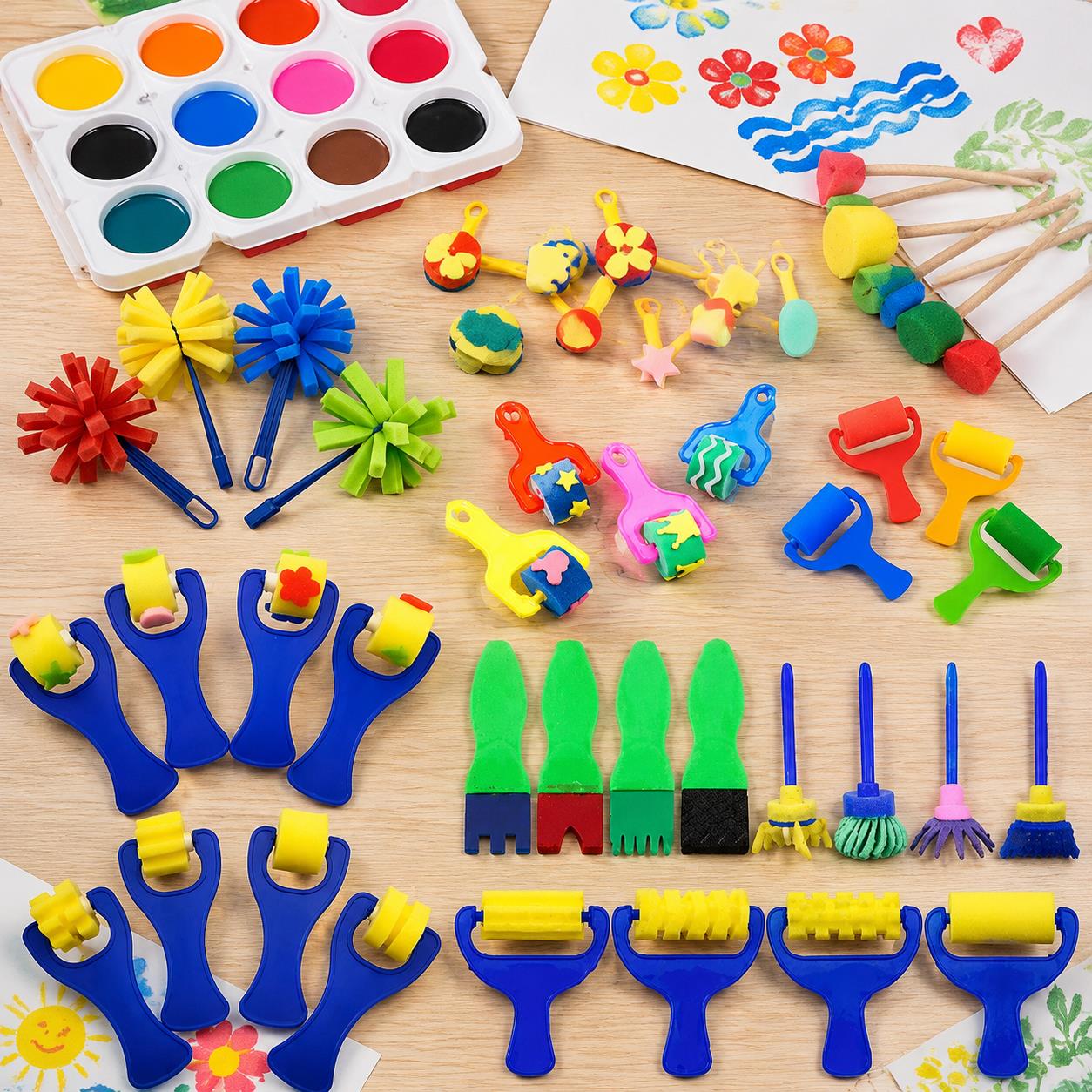 Bulk Painting Sponge & Brush B - đánh giá và giá Art And Craft Studio