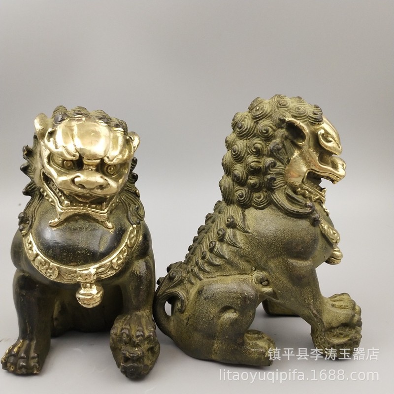 Brass double-eared copper bell - đánh giá và giá Art Craft Lion