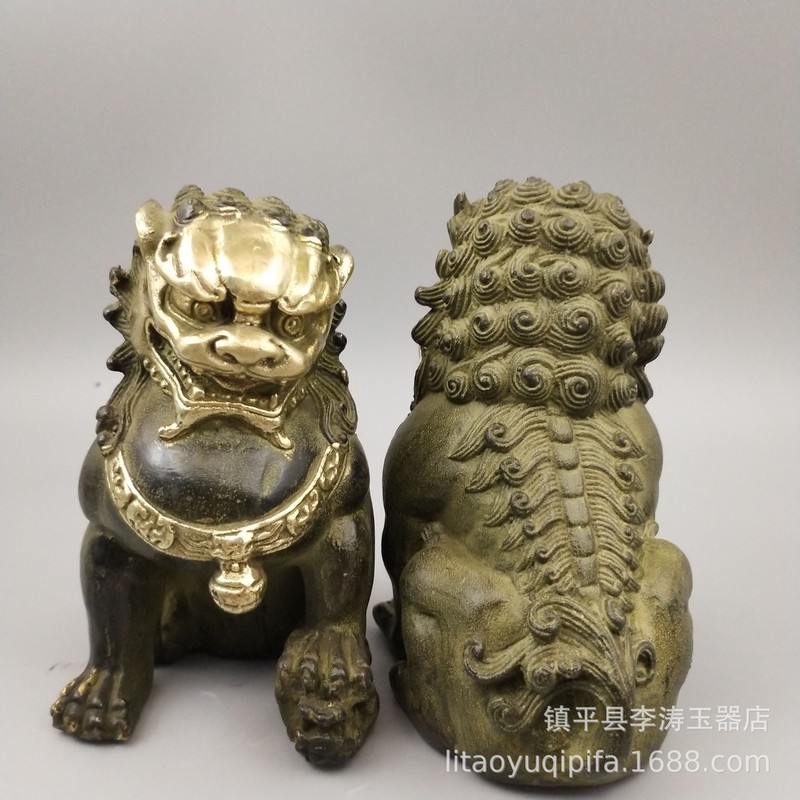 Brass double-eared copper bell - đánh giá và giá Art Craft Lion