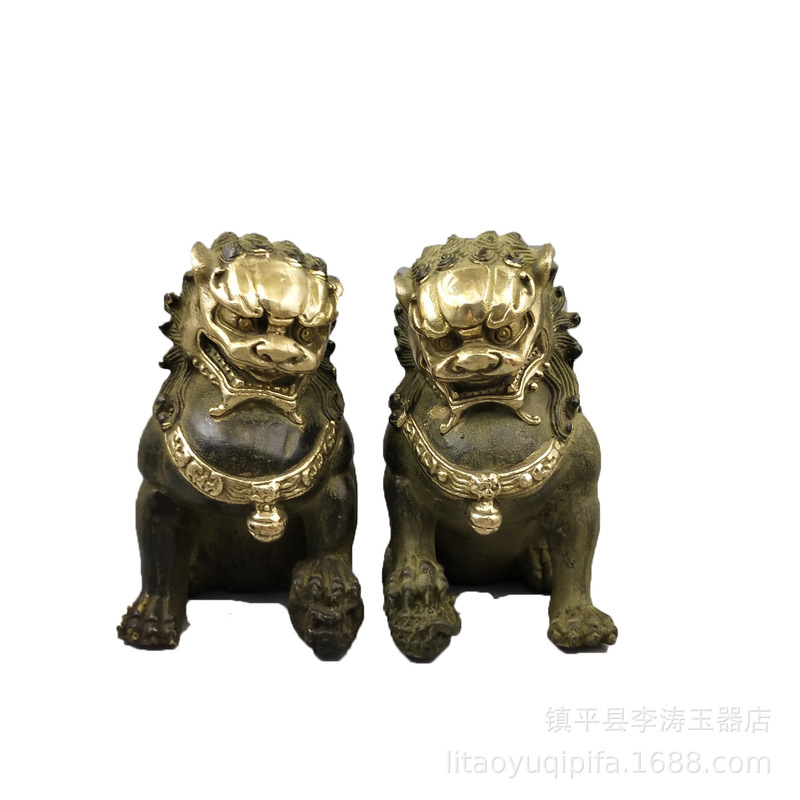 Brass double-eared copper bell - đánh giá và giá Art Craft Lion
