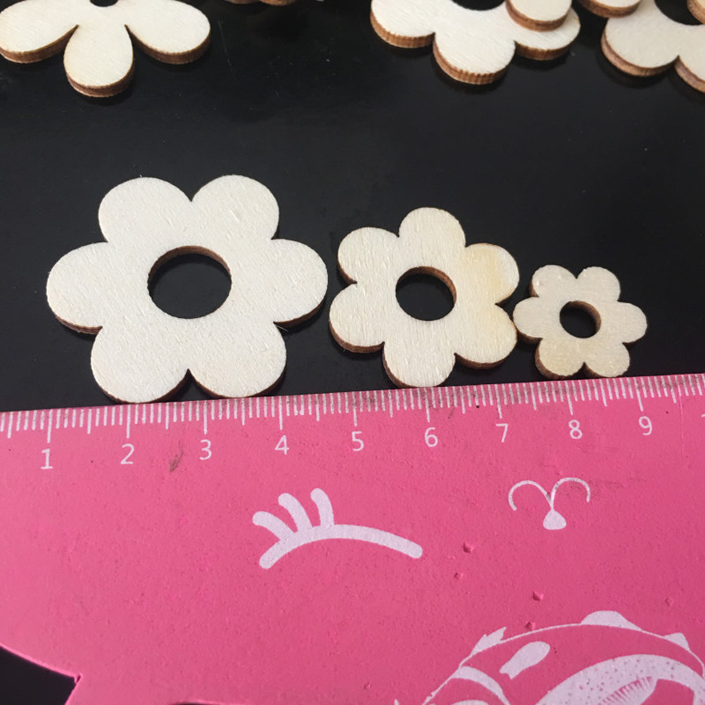 100Pcs Wooden Flower Craft Kit - đánh giá và giá Art Craft Kids