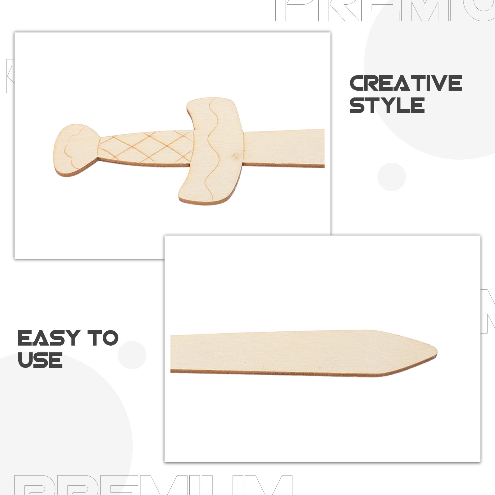 20Pcs Natural Wooden Swords Cr - đánh giá và giá Art Craft Kids