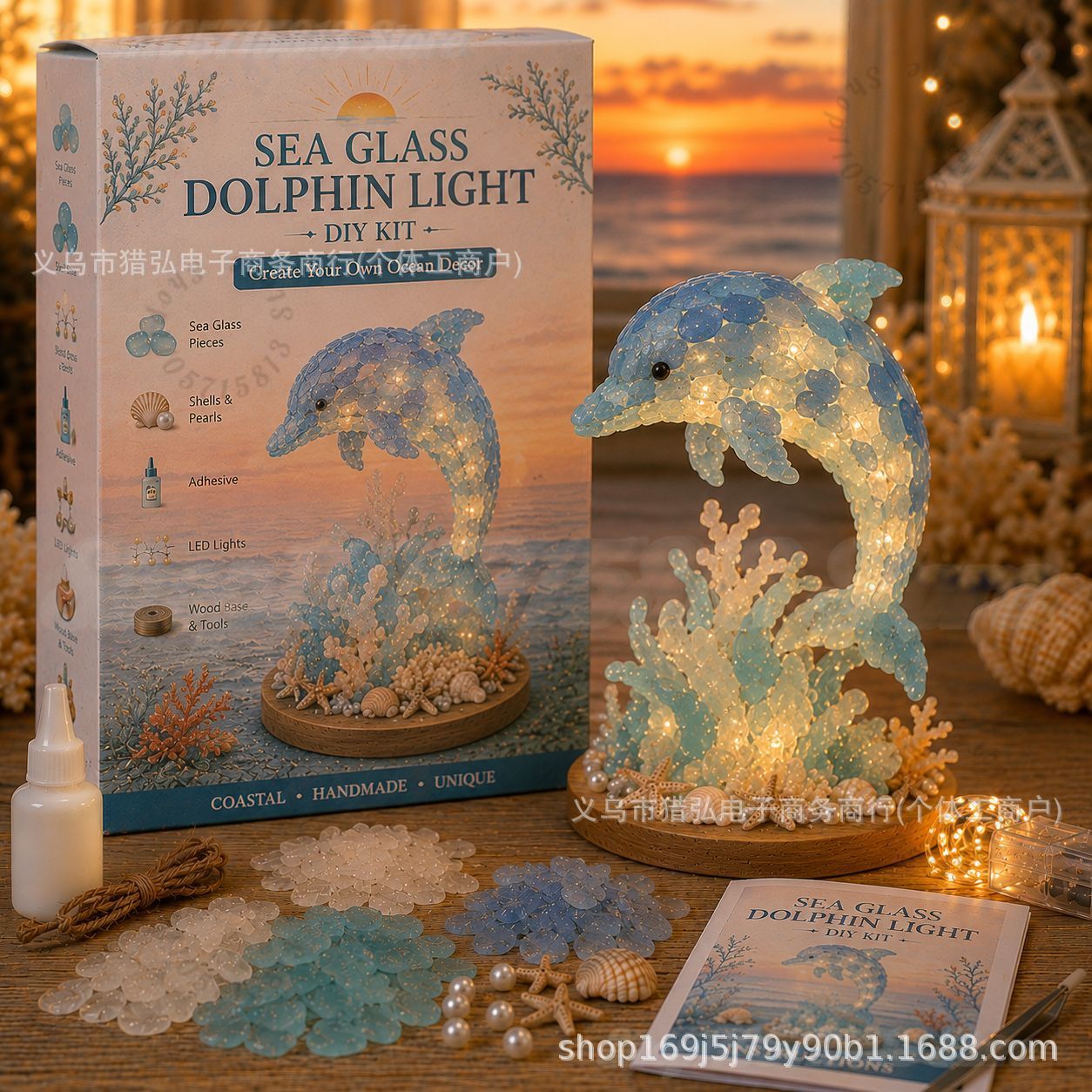 DIY Sea Glass Jellyfish Light  - đánh giá và giá Art Craft Adult