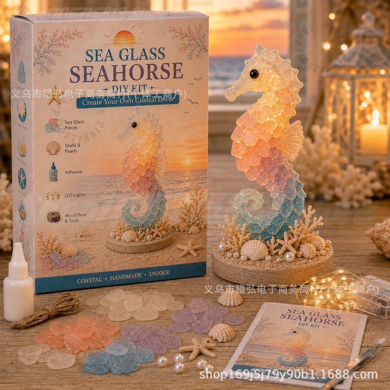 DIY Sea Glass Jellyfish Light  - đánh giá và giá Art Craft Adult
