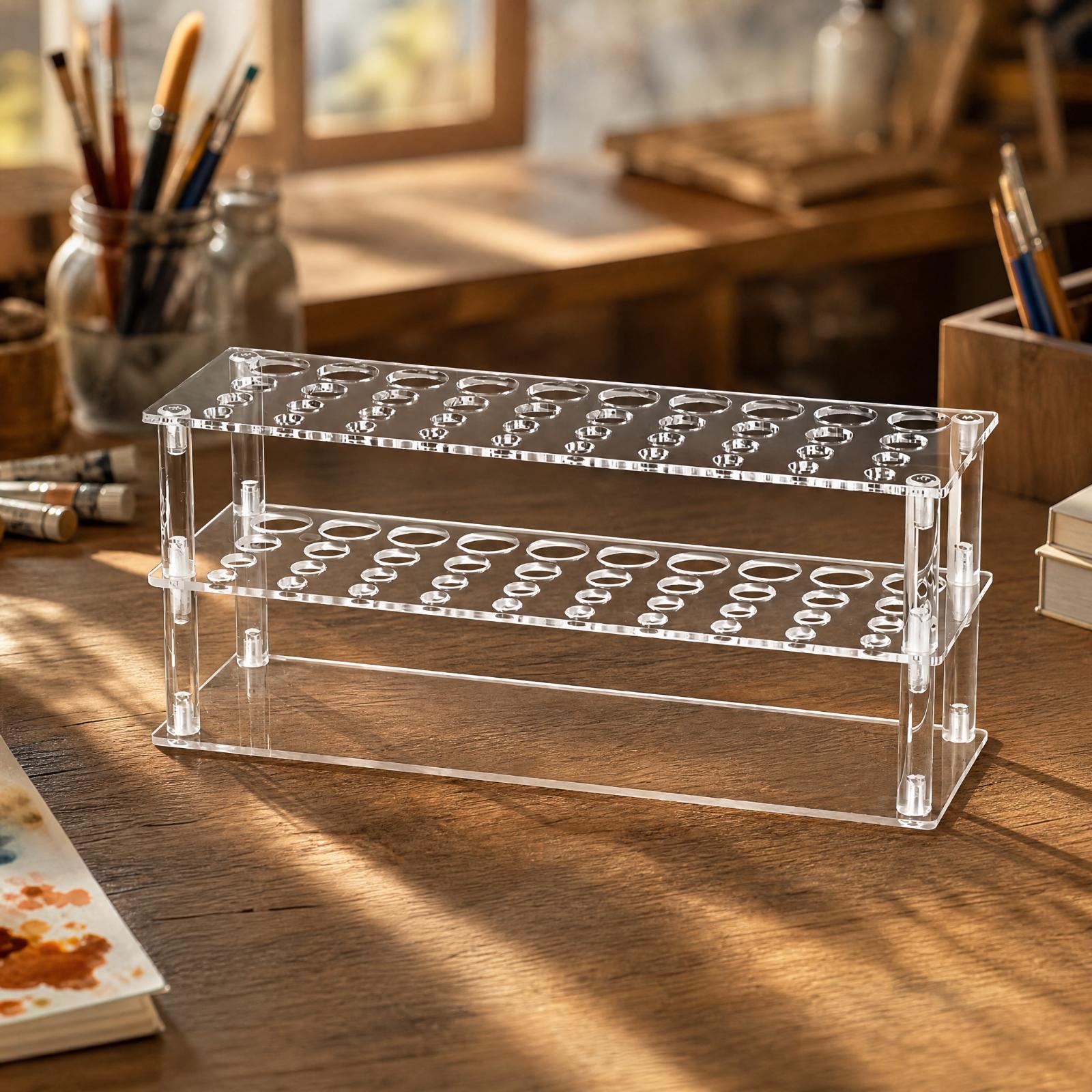 Acrylic Brush Holder for Paint - đánh giá và giá Art And Craft Studio